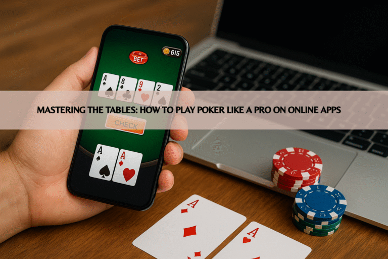 Mastering the Tables: How to Play Poker Like a Pro on Online Apps